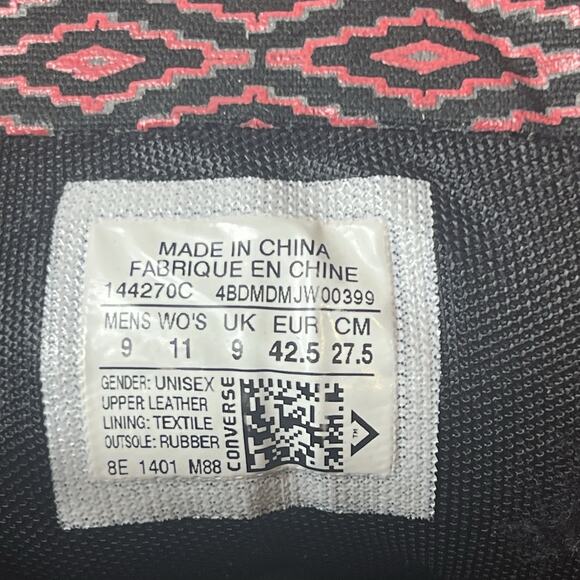 Converse All Star CT Hydro Leather High Top Red Black Mens Sz 9 Sneaker Women 11 - Picture 11 of 11